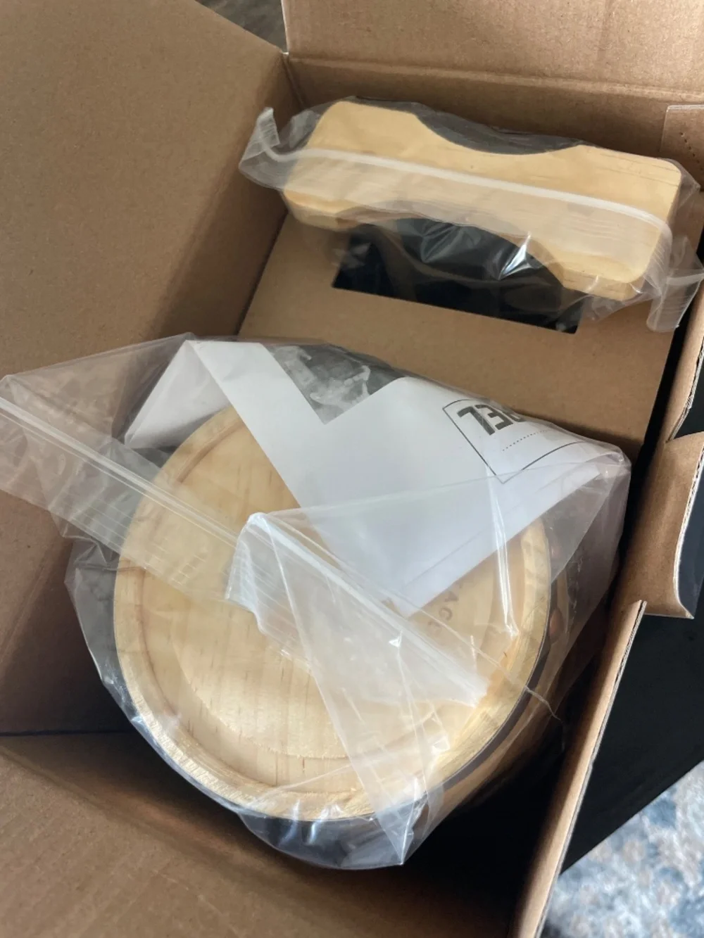 NEW Hammer + Axe Wood Whiskey Barrel